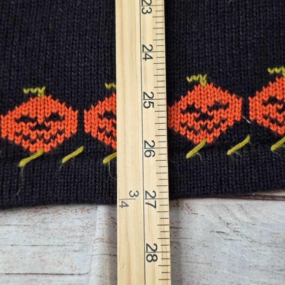 Vintage CST Sport Halloween Pumpkin Sweater 1X Jack-O-Lantern Design - Picture 7 of 7